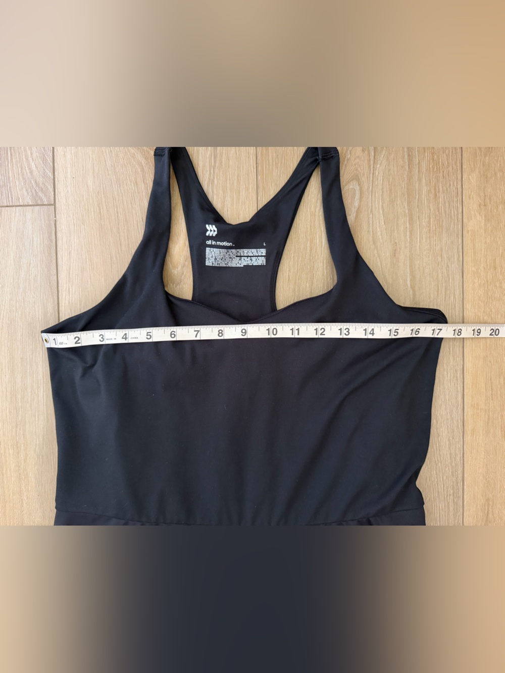 all in motion Black Athletic Lined Racerback Dress Size Large in GUC - Picture 6 of 10